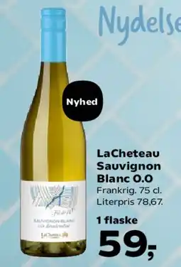 Kvickly LaCheteau Sauvignon Blanc 0.0 tilbud