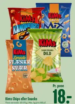 Min Købmand KiMs Chips eller Snacks tilbud