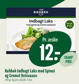 Min Købmand Rahbek Indbagt Laks med Spinat og Cremet Ostesauce tilbud