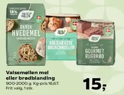 SuperBrugsen Valsemøllen mel eller brødblanding tilbud