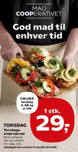 Kvickly Torsdag smørrebrød tilbud