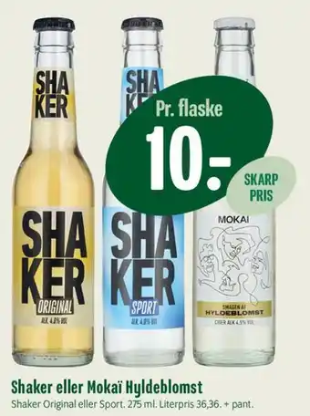 Min Købmand Shaker eller Mokai Hyldeblomst tilbud