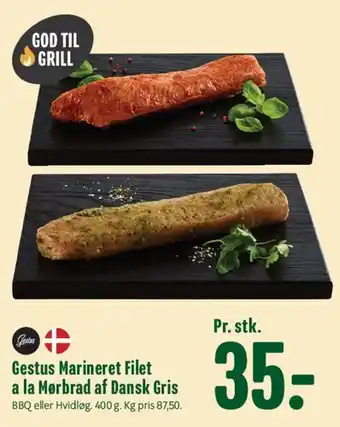 Min Købmand Gestus Marineret Filet a la Mørbrad af Dansk Gris tilbud
