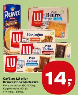 SuperBrugsen Café au LU eller Prince Chokoladekiks tilbud