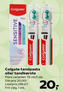 SuperBrugsen Colgate tandpasta eller tandbørste tilbud
