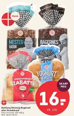 SPAR Kohberg Velsmag Rugbrød eller Hvedebrød tilbud