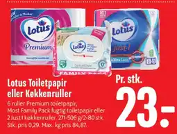 Min Købmand Lotus Toiletpapir eller Køkkenruller tilbud