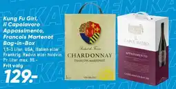 Bilka Bag‑in‑Box: Kung Fu Girl, Il Capolavoro Appassimento, Francois Martenot tilbud