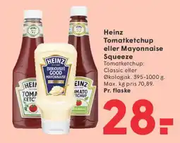 SPAR Heinz Tomatketchup eller Mayonnaise Squeeze tilbud
