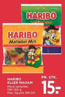 MENY Haribo eller Maoam tilbud