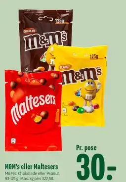 Min Købmand M&M's eller Maltesers tilbud