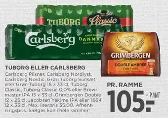 MENY Tuborg eller Carlsberg (ramme) tilbud