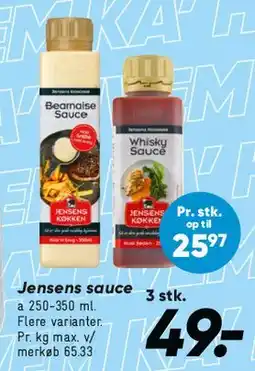 Bilka Jensens sauce (flasker) tilbud