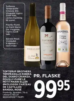 MENY Udvalgte vine - pr. flaske tilbud