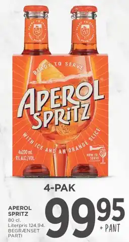 MENY Aperol Spritz (4-pak) tilbud