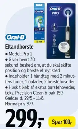 Føtex Oral‑B eltandbørste tilbud