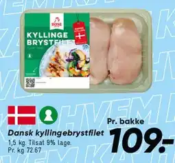 Bilka Dansk kyllingebrystfilet (pakke) tilbud