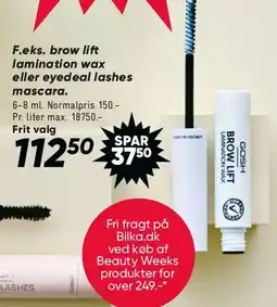 Bilka Brow lift / lamination wax / mascara tilbud