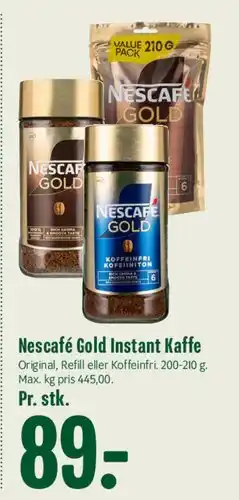 Min Købmand Nescafé Gold Instant Kaffe tilbud