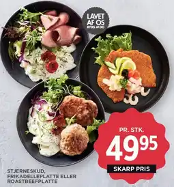MENY Stjerneskud / Frikadelleplatte / Roastbeefplatte tilbud