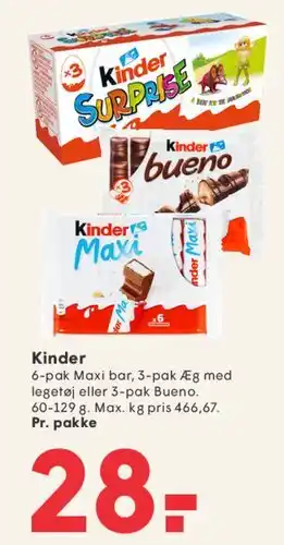 SPAR Kinder tilbud