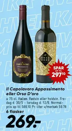 Bilka Il Capolavoro Appassimento / Oro D'Oro tilbud