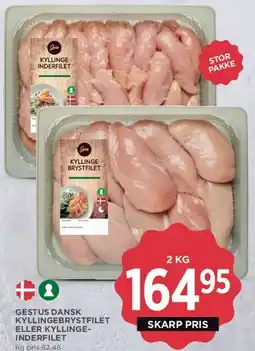 MENY Gestus dansk kyllingebrystfilet / kyllingeinderfilet tilbud