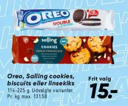 Bilka Oreo / Salling cookies, biscuits eller lineskiks tilbud
