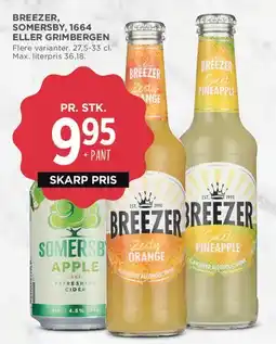 MENY Breezer / Somersby / 1664 / Grimbergen tilbud