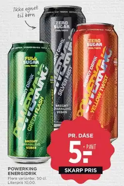 MENY Powerking energidrik tilbud