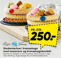 Bilka Studenterhue i kransekage med macarons og kransekagekonfekt tilbud