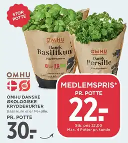 MENY Omhu danske økologiske krydderurter tilbud