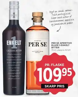MENY Per Se Aperitivo eller 1-Enkelt Bitter tilbud