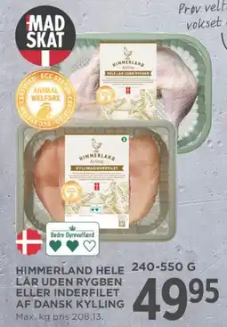 MENY Himmerland hele lår / inderfilet af dansk kylling tilbud