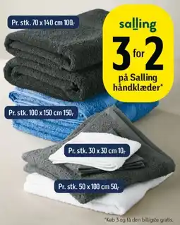 Føtex Salling håndklæder (tilbudsområde) tilbud