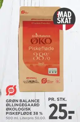 MENY Grøn Balance Økologisk Piskefløde 38% tilbud