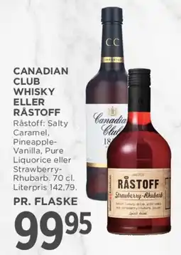 MENY Canadian Club Whisky eller Råstoff tilbud