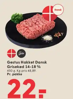 SPAR Gestus Hakket Dansk Grisekød 14-18% tilbud