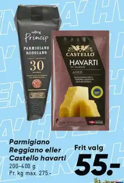 Bilka Parmigiano Reggiano / Castello Havarti tilbud