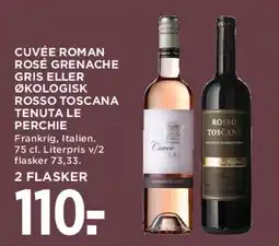 MENY Cuvée Roman Rosé / Rosso Toscana Tenuta Le Perchie tilbud