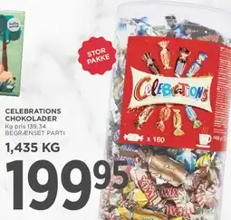 MENY Celebrations chokolader (stor pakke) tilbud