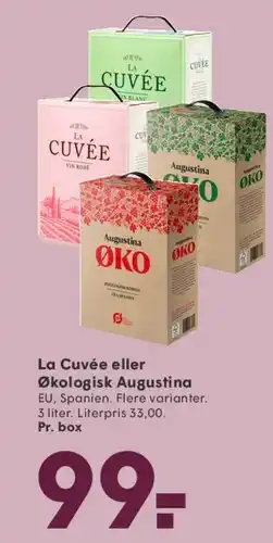 SPAR La Cuvée eller Økologisk Augustina tilbud