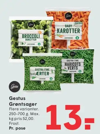 SPAR Gestus Grøntsager tilbud