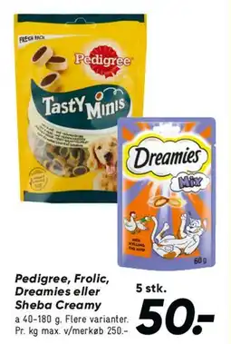 Bilka Pedigree Tasty Minis / Dreamies tilbud