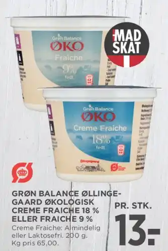 MENY Grøn Balance Økologisk Crème Fraiche tilbud