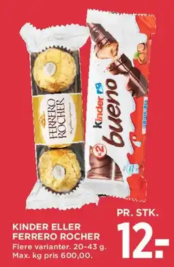 MENY Kinder eller Ferrero Rocher tilbud