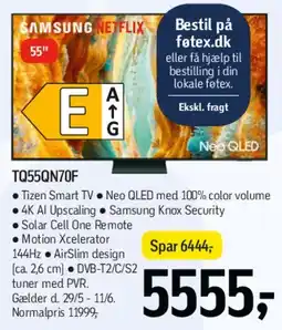 Føtex TQ55QN70F (Samsung Neo QLED 55) tilbud