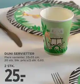 MENY DUNI SERVIETTER tilbud