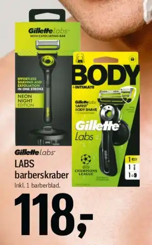 Føtex Gillette Labs barberskraber tilbud