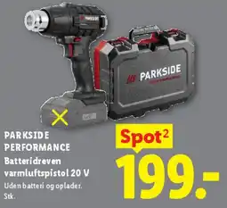 Lidl PARKSIDE PERFORMANCE Batteridreven varmepistol 20 V tilbud